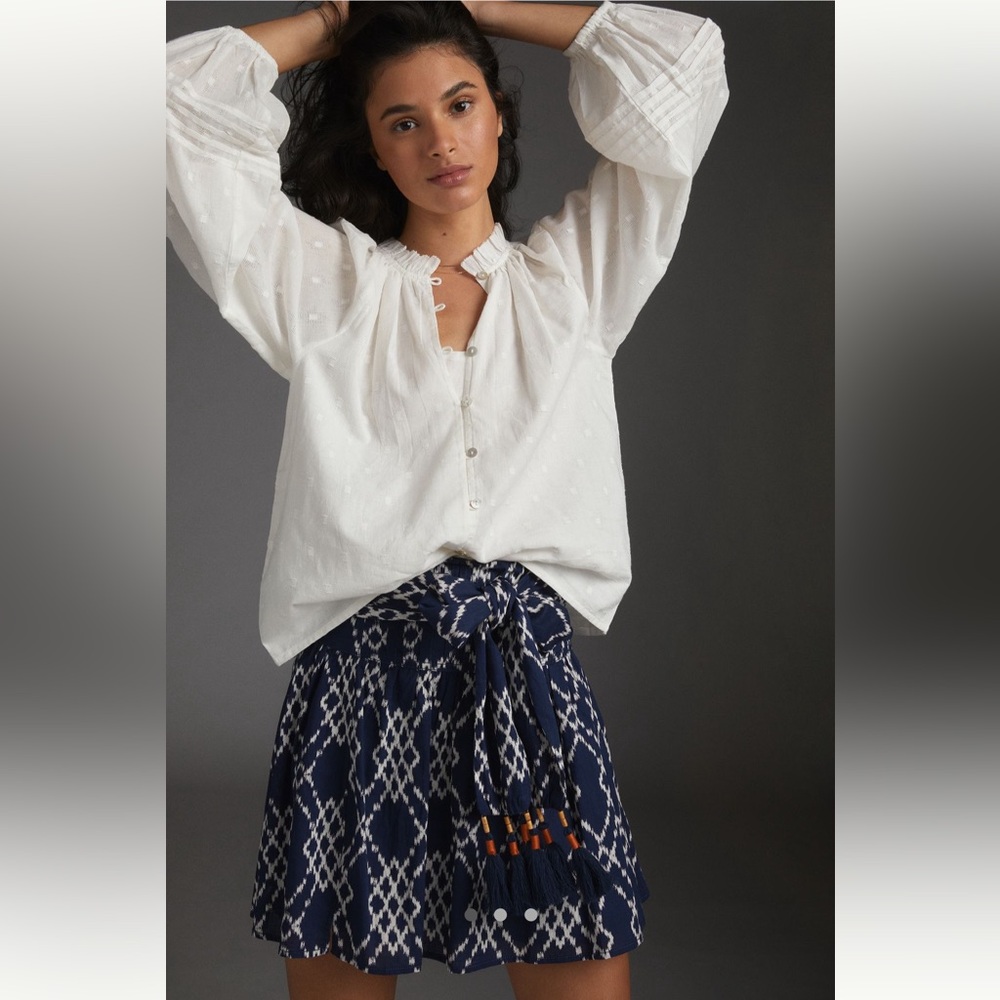 Anthropologie Rimbaud Tie-Waist Skirt